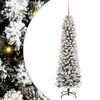 vidaXL Artificial Christmas Tree with 150 LEDs with Stand White 150 cm