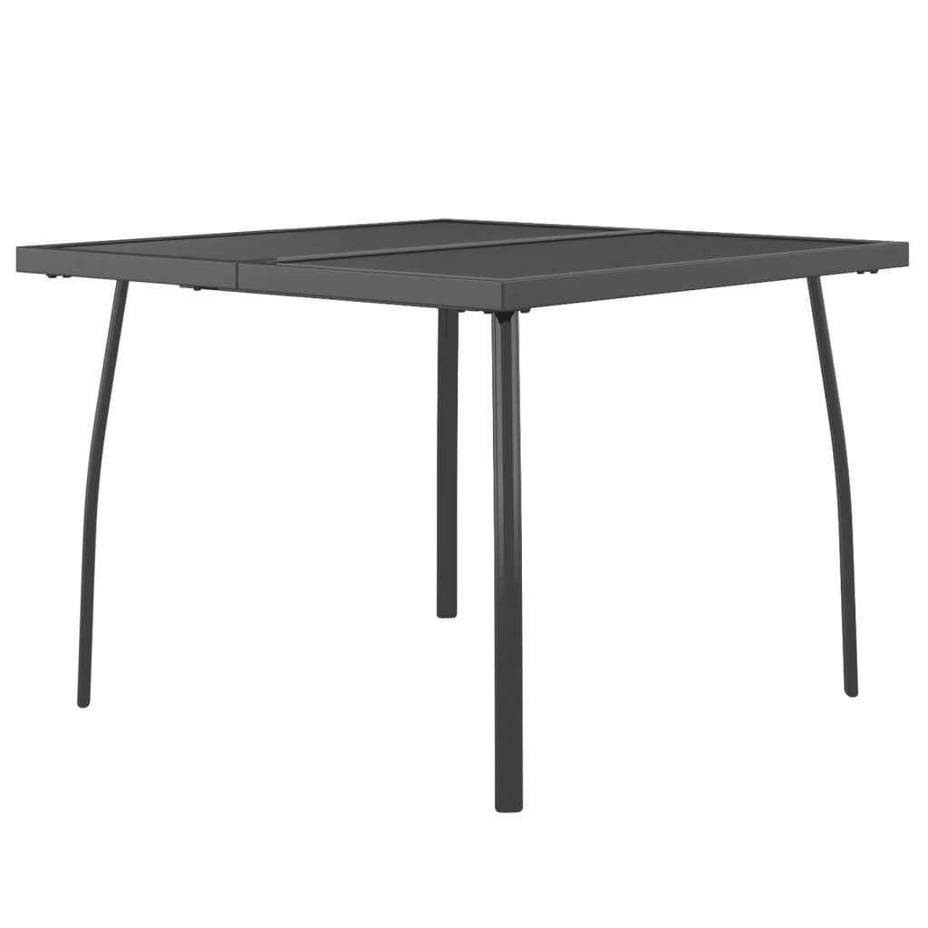 Steel mesh top outdoor table