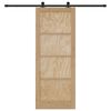 vidaXL Sliding Door ORKDAL Brown 83 x 211 cm Solid Pine Wood