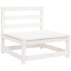 vidaXL 6 Piece Garden Sofa Set White Solid Wood Pine