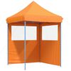vidaXL Foldable Party Tent Pop-Up with 2 Sidewalls Orange