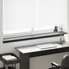 vidaXL Window Sill Black with Wood Grain 120 x 25 x 4.5 cm PVC