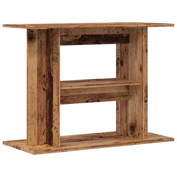 vidaXL Aquarium Stand Old Wood 80x35x60 cm Engineered Wood