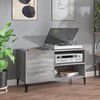 vidaXL Record Cabinet Grey Sonoma 84.5x38x48 cm Engineered Wood