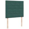 vidaXL Box Spring Bed with Mattress Dark Green 120x190 cm Small Double Velvet