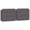vidaXL Bed Frame without Mattress "Zadar" Grey 140x200 cm Faux Leather