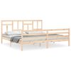 vidaXL Bed Frame without Mattress 200x200 cm Solid Wood