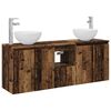 vidaXL Wall-mounted Bathroom Cabinet Set 3 pcs Old Wood