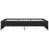 vidaXL Bed Frame without Mattress Black 140x200 cm