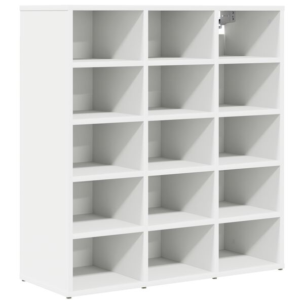 vidaXL Shoe Cabinet White 77.5 x 30 x 83.5 cm Engineered Wood