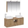 vidaXL Bathroom Cabinet Set 4 pcs Artisan Oak Engineered Wood