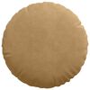 vidaXL Seat Cushions 2 pcs Brown Ø 40 x 13 cm Velvet