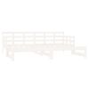 vidaXL Pull-out Day Bed without Mattress White 2x(90x190) cm