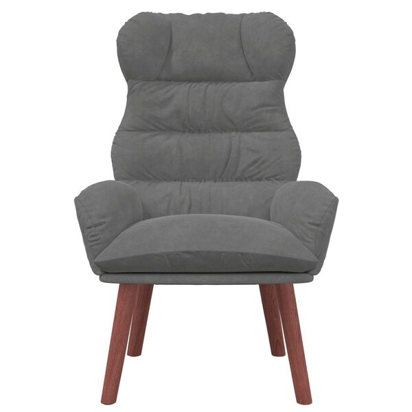 vidaXL Armchair Dark Grey 69 x 74 x 93 cm Velvet