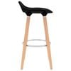 vidaXL Bar Chairs 2 pcs Black