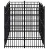 vidaXL Outdoor Dog Kennel Steel 11.06 m²