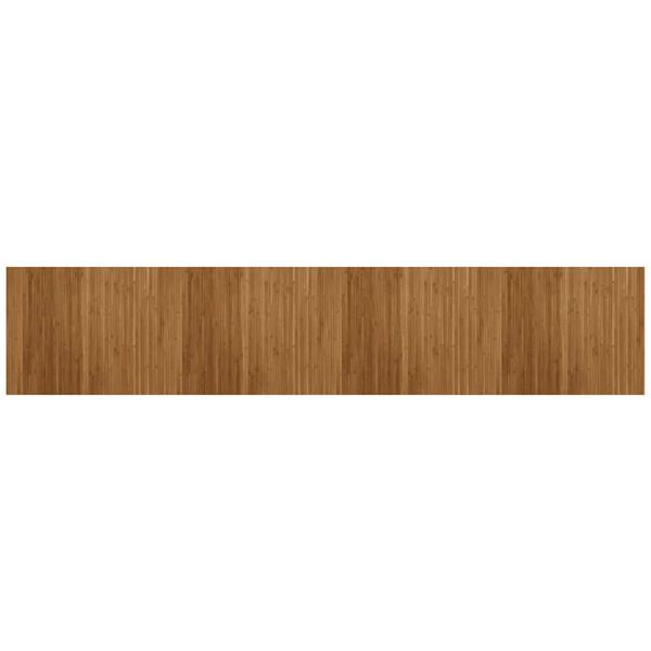 vidaXL Rug Rectangular Brown 80x400 cm Bamboo