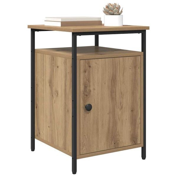 vidaXL Bedside Cabinet Artisan Oak 40 x 42 x 60cm Engineered Wood
