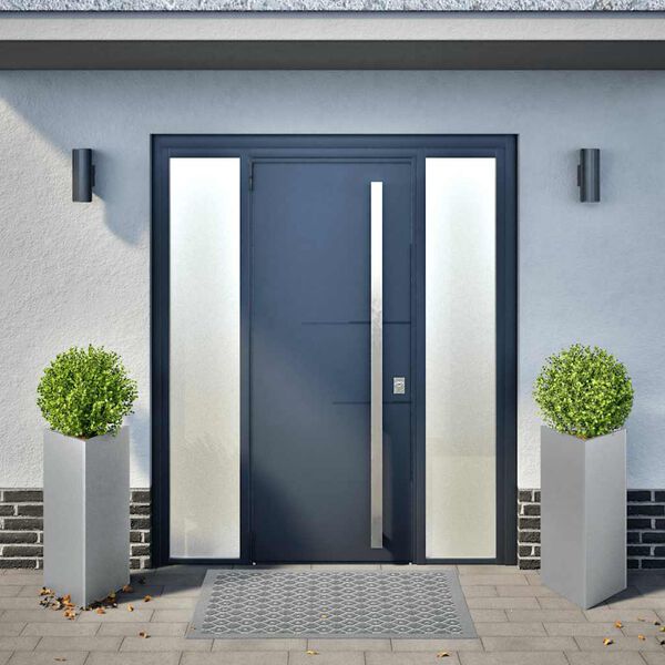 vidaXL Garden Planters 2 pcs Triangular 40x40x75 cm Galvanized Steel