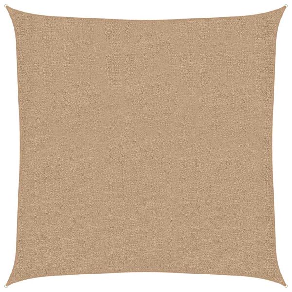 vidaXL Sunshade Sail 160 g/m&sup2; Taupe 7x7 m HDPE