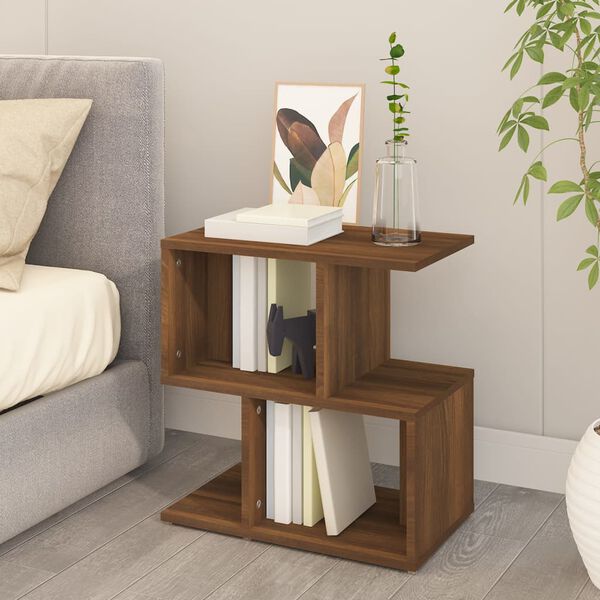 vidaXL Bedside Cabinet Brown Oak 50x30x51.5 cm Engineered Wood