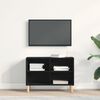 vidaXL TV Cabinet Black Oak 69.5 x 30 x 50 cm Engineered Wood