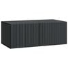 vidaXL Wall-Mounted TV Cabinet Black 78.5 x 41 x 30 cm Engineered Wood