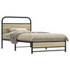 vidaXL Bed Frame without Mattress 90x200 cm Sonoma Oak Engineered Wood
