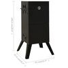 vidaXL Smoker Oven 55x47.5x100.5 cm Steel