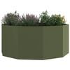 vidaXL Planter Olive Green 120 x 120 x 50 cm Steel