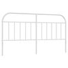 vidaXL Metal Replace Headboard White 160 cm