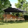vidaXL Foldable Party Tent Pop-Up Black 580x292x315 cm
