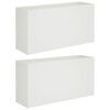 vidaXL Garden Planter 2 pcs White 100 x 30 x 40 cm Cold-rolled Steel