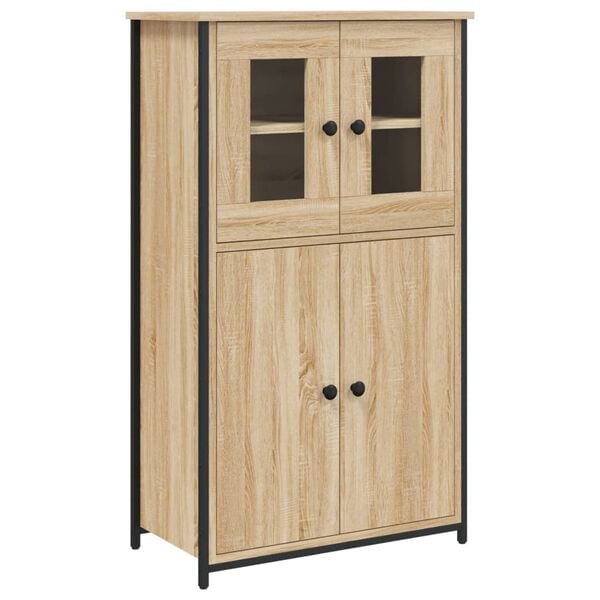 vidaXL Highboard Sonoma Oak 62x32x106.5 cm Engineered Wood