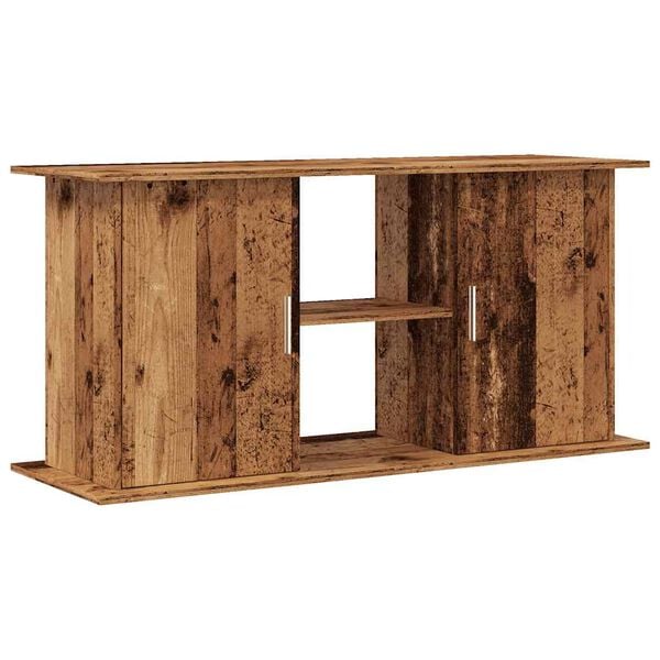 vidaXL Aquarium Stand Old Wood 121x41x58 cm Engineered Wood