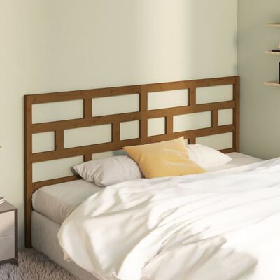 vidaXL Bed Headboard Honey Brown 186x4x100 cm Solid Wood Pine