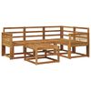 vidaXL Outdoor Sofa Set 5 pcs Natural Solid Acacia Wood