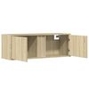vidaXL TV Wall Cabinet with LED Lights Sonoma Oak 100x31x35 cm