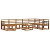 vidaXL Outdoor Sofa Set 9 pcs Natural Solid Acacia Wood