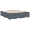 vidaXL Bed Frame without Mattress Dark Grey Super King Velvet