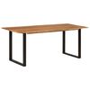 vidaXL Dining Table 180x90x76 cm Solid Acacia Wood