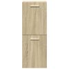 vidaXL 3 Piece Bathroom Furniture Set Sonoma Oak Engineered Wood