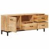 vidaXL TV Stands with Drawer Brown 110 x 30 x46 cm Solid Mango Wood