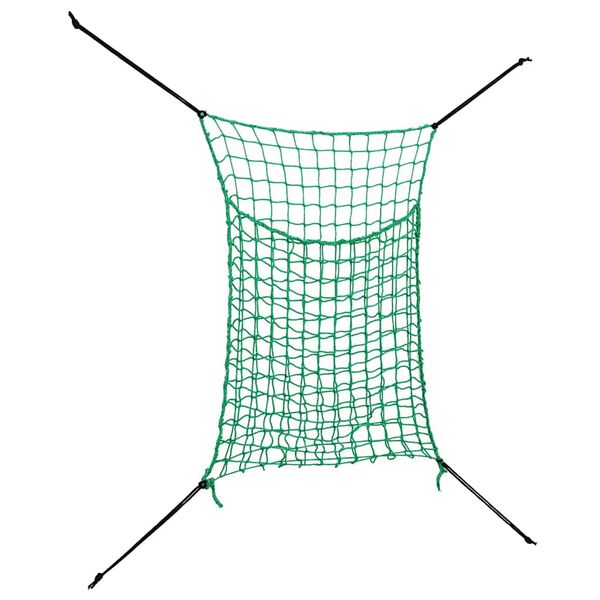 vidaXL Hay Nets 2 pcs Rectangular Green 90x60 cm PP