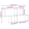 vidaXL Wall Shelf with Shelf Wall-mounted Black Engineered Wood