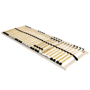 vidaXL Slatted Bed Base Brown 100 x 190 cm Solid Beech Wood