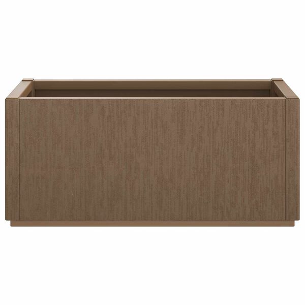 vidaXL Garden Flower Box Brown 80 x 36 x 35 cm PP