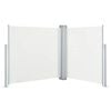 vidaXL Side Awning | Cream | Polyester with PU coating | 120 x 600 cm