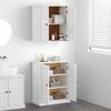 vidaXL Bathroom Furniture Set with Shelf 2 pcs Brown 67.5 x 34 x 80 cm