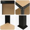 vidaXL Work Benches with Shelf Black 114 x 54 x 145 cm Engineered Wood